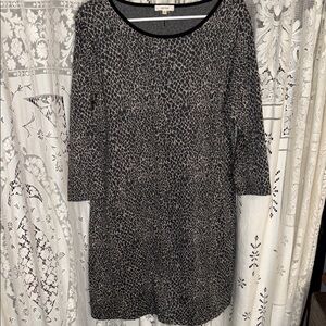 Tyler Boe Black and Gray Long Sleeve‎ Dress